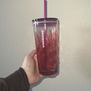 Starbucks 18oz glass cup with lid